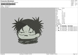 Anime Chibi B Embroidery File 6 sizes