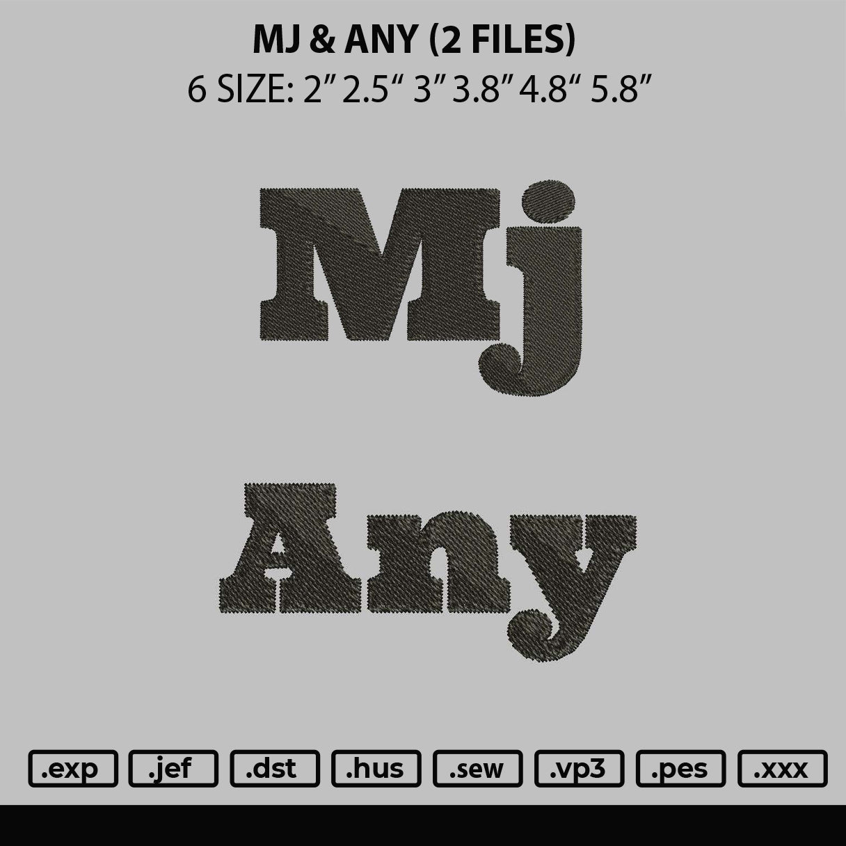 Mj Any Embroidery 2 Files