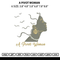 A Pivot Wman Embroidery File 6 sizes