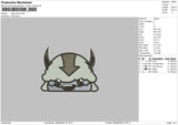 Appa Head 0809 Embroidery File 6 sizes