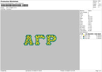 ARP Lv Pattern Embroidery File 4 size