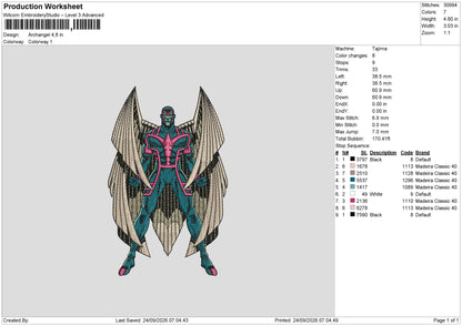 Archangel Embroidery Machine Design Files