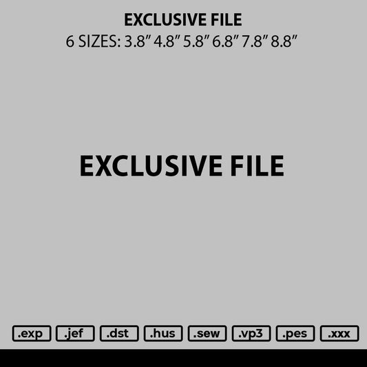 Ardenatext Embroidery File 6 sizes