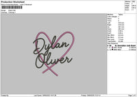 Dylantext Embroidery File 6 sizes