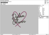 Dylantext Embroidery File 6 sizes