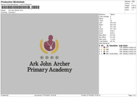 Ark J Embroidery File 6 sizes