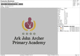 Ark J Embroidery File 6 sizes