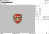 Arsenal0310 Embroidery File 6 sizes