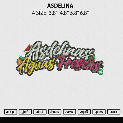 Esdelinas Embroidery File 4 size