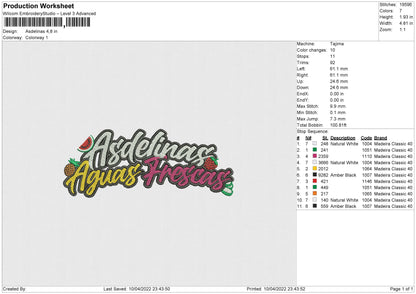 Esdelinas Embroidery File 4 size