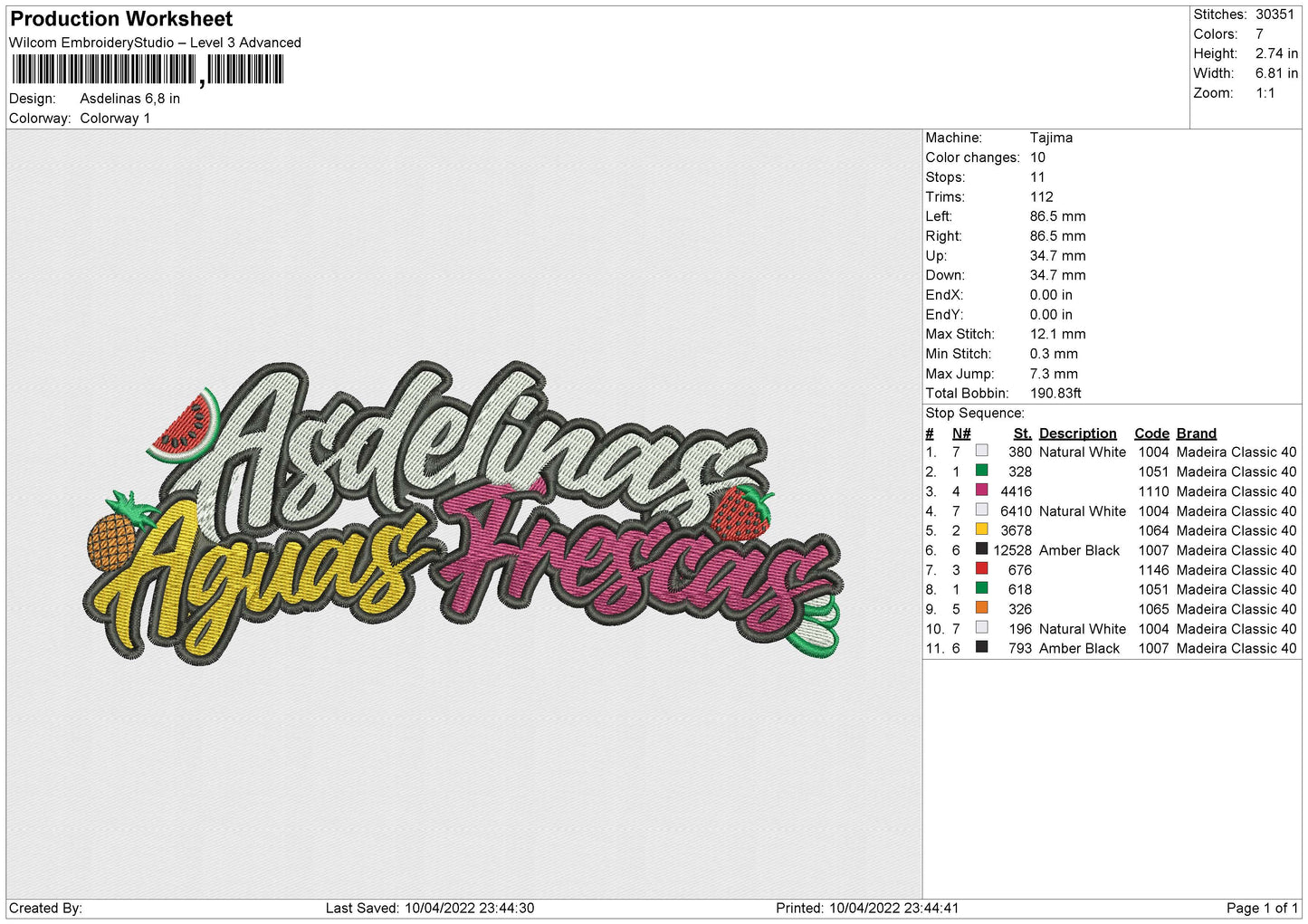 Esdelinas Embroidery File 4 size