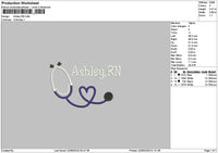 Ashleytext 2206 Embroidery File 6 sizes