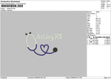 Ashleytext 2206 Embroidery File 6 sizes