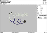 Ashleytext 2206 Embroidery File 6 sizes