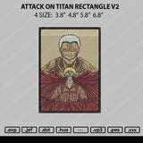 Attack On Titan Embroidery File 4 size