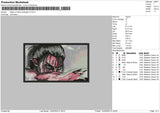 Attack On Titan Rectangle V3 Embroidery File 4 size