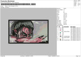 Attack On Titan Rectangle V3 Embroidery File 4 size