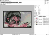 Attack On Titan Rectangle V3 Embroidery File 4 size