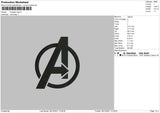 Avenger Logo Embroidery File 5 size