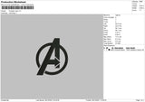 Avenger Logo Embroidery File 5 size