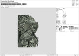 Aztec Eagle Embroidery File 6 sizes