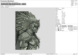 Aztec Eagle Embroidery File 6 sizes