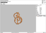 B Puff Embroidery File 6 sizes