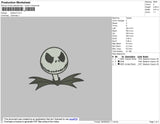 Batskull Embroidery File 4 size