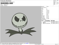 Batskull Embroidery File 4 size