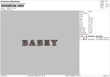 Babey Embroidery File 5 sizes