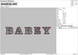 Babey Embroidery File 5 sizes