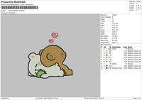 Baby Bears Embroidery File 4 size