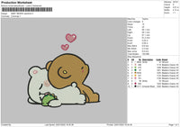 Baby Bears Embroidery File 4 size