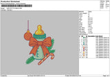 Bottle Xmas 0512 Embroidery File 6 sizes
