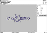 Bumpstext Embroidery File 6 sizes