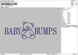 Bumpstext Embroidery File 6 sizes