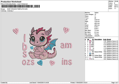 Dragon Am Pm Embroidery 2 Files