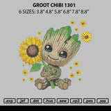 Groot Chibi 1301 Embroidery File 6 sizes