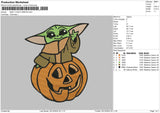 Yoda2510 Embroidery File 6 sizes