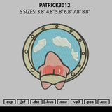 Patrick3012 Embroidery File 6 sizes