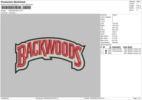 Backwoods Embroidery File 4 size