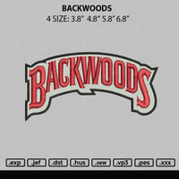 Backwoods Embroidery File 4 size