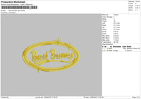 Bad Bunny Gold Embroidery File 5 sizes