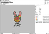 B Bunny V20 Embroidery File 6 sizes