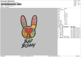 B Bunny V20 Embroidery File 6 sizes