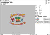 Bad Bunny V8 Embroidery File 5 sizes