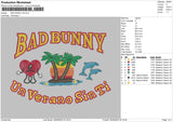 Bad Bunny V8 Embroidery File 5 sizes