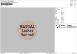 Badgal Embroidery File 4 size