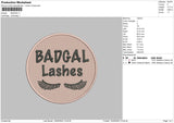 Badgal Embroidery File 4 size