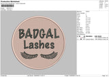 Badgal Embroidery File 4 size